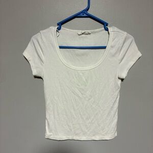 Pink Rose Classic White Women's Top size Medium